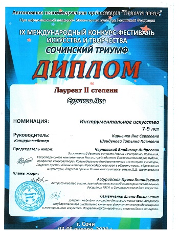 диплом суриков