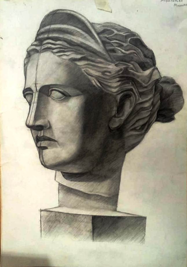 академический тональный рисунок